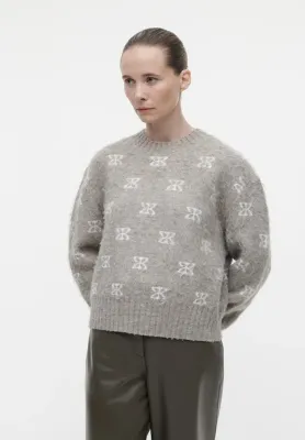 Studio AR alyssa brushed knit taupe Studio AR alyssa brushed knit taupe