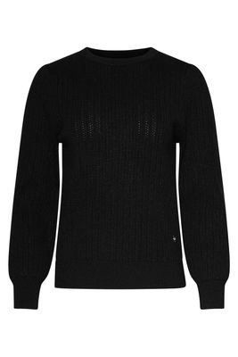 Smashed Lemon knitted top zwart