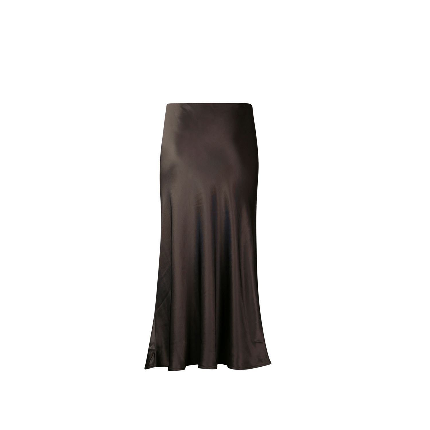 Another Woman satin skirt groen