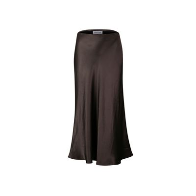 Another Woman satin skirt groen
