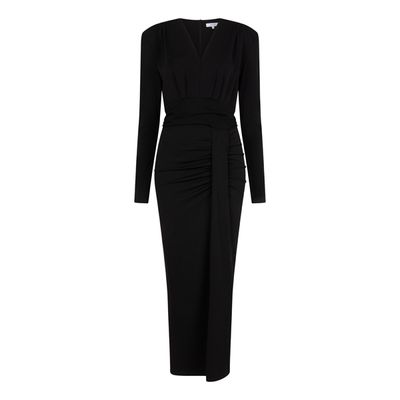 Dante6 roany pleated midi dress zwart Dante6 roany pleated midi dress zwart