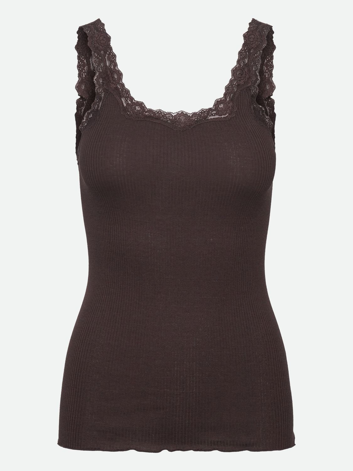 Rosemunde Copenhagen babette silk deep back bruin