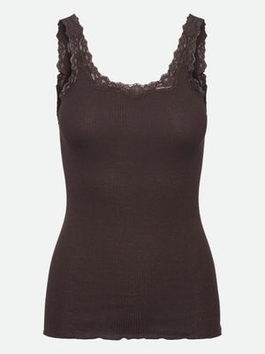 Rosemunde Copenhagen babette silk deep back bruin