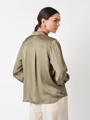 Desoto luxury lena blouse groen