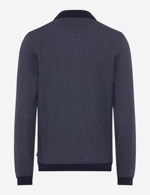 Brax Men pullover polo style blauw
