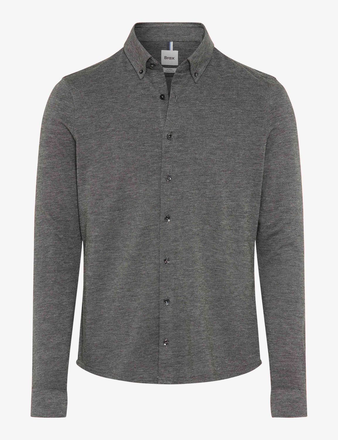 Brax Men button down shirt grijs