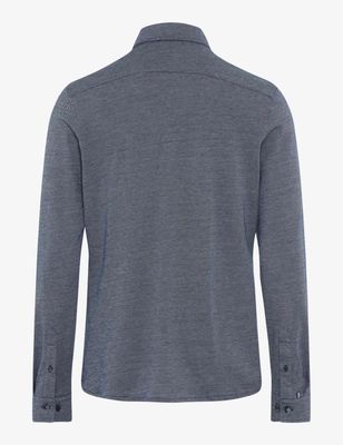 Brax Men button down shirt blauw
