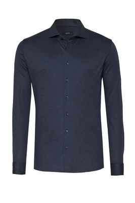 Desoto Luxury luxury hai stretch shirt blauw