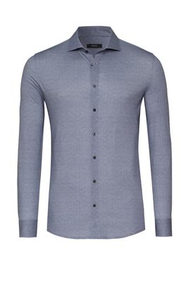 Desoto Luxury luxury hai stretch shirt blauw