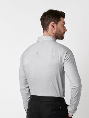 Desoto Men casual kent stretch shirt zand