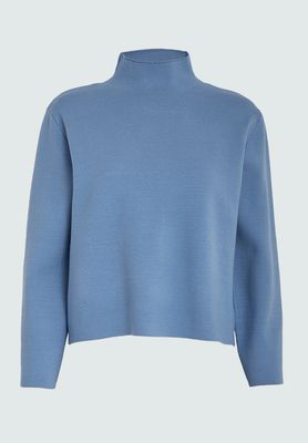 Minus lupi high neck knit pullover blauw Minus lupi high neck knit pullover blauw