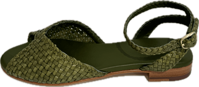 Allan K Antwerp handwoven sandal groen Allan K Antwerp handwoven sandal groen