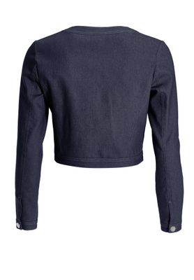 Swing short denim jacket blauw