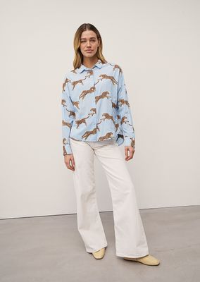 0039 Italy lucy embroidered blouse multicolour