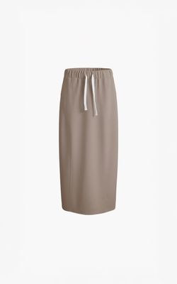 Aimee the Label long sweat skirt taupe Aimee the Label long sweat skirt taupe