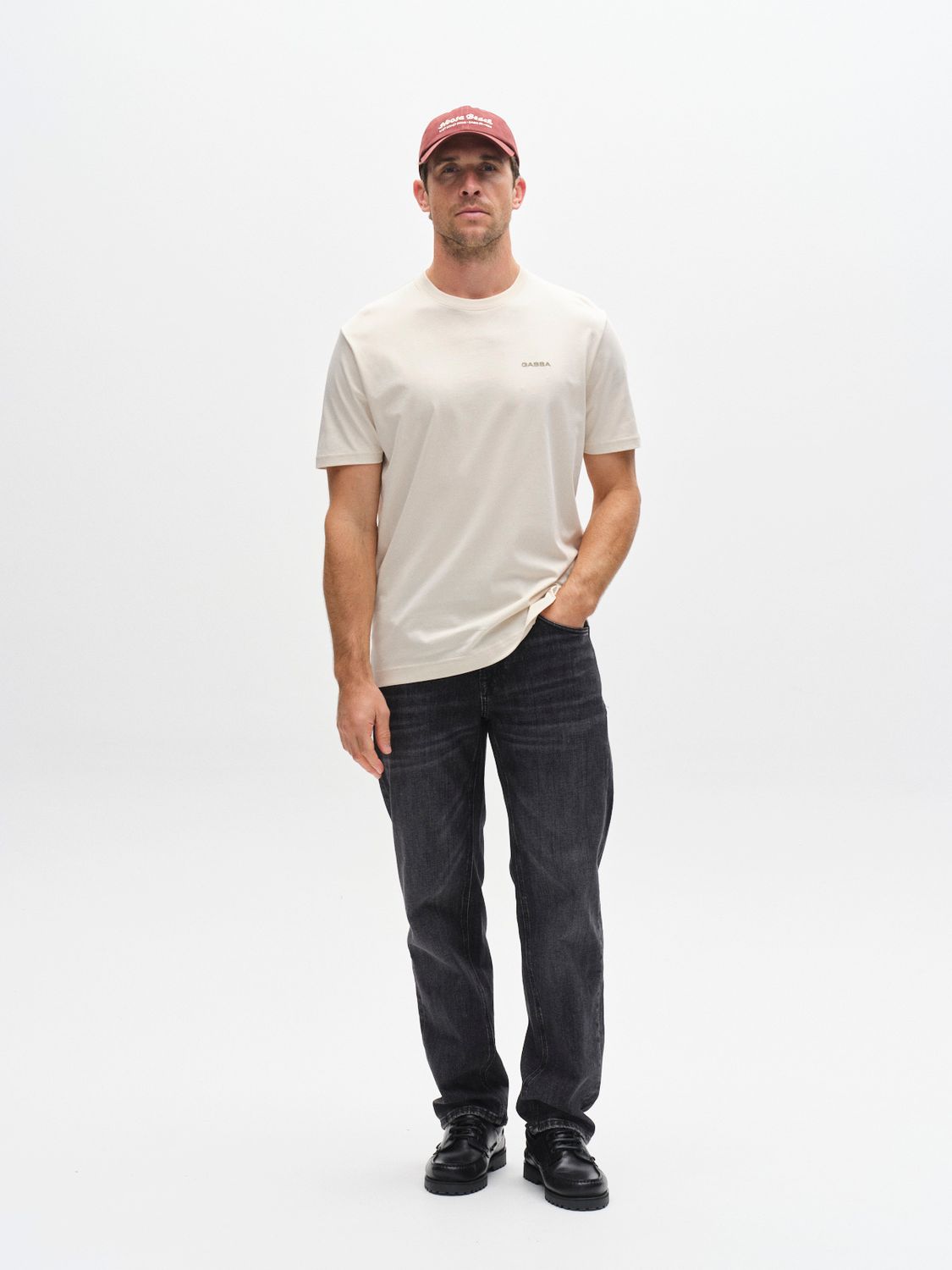 Gabba dune logo tee off white