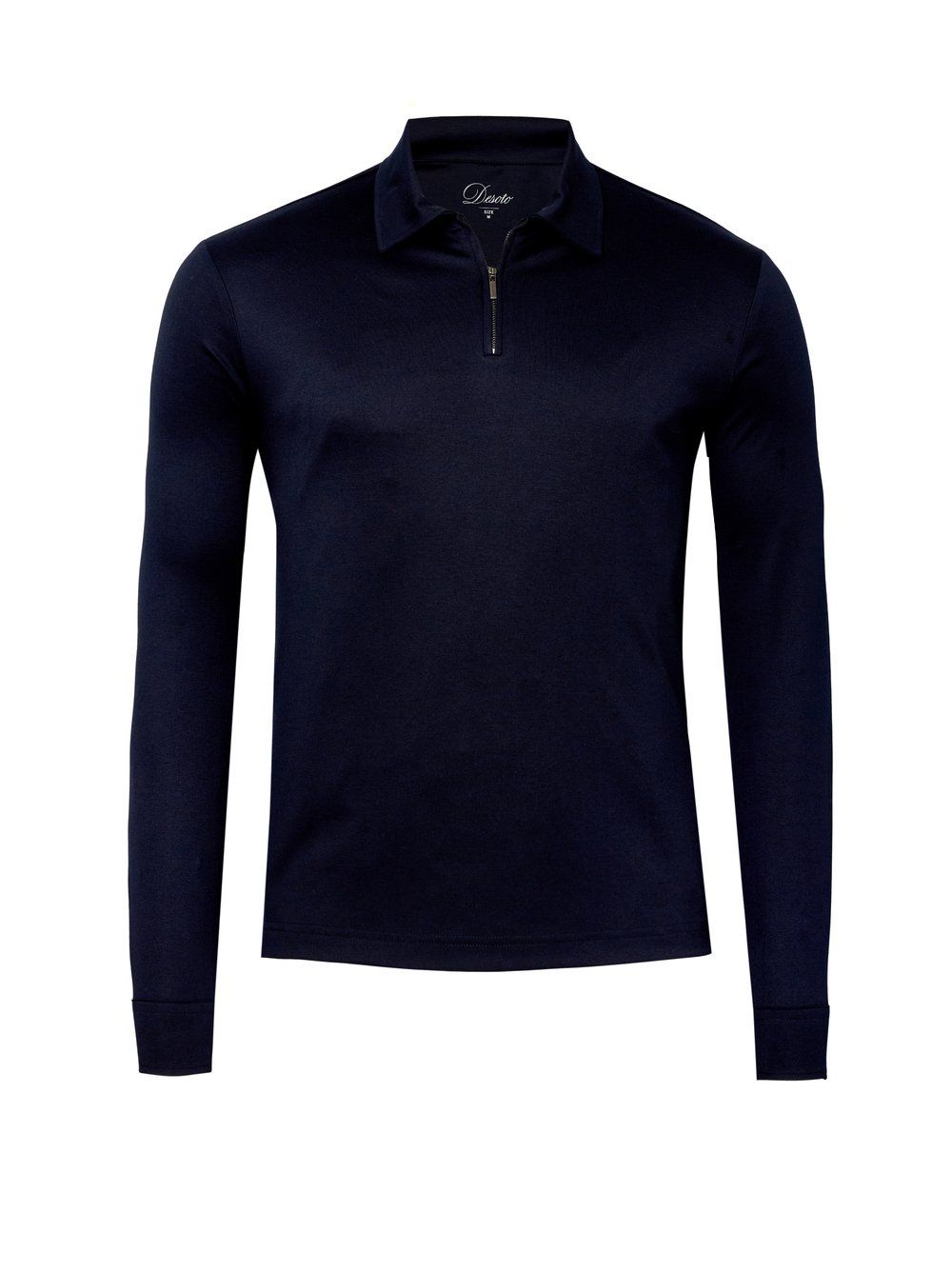 Desoto Men luxury two ply polo blauw
