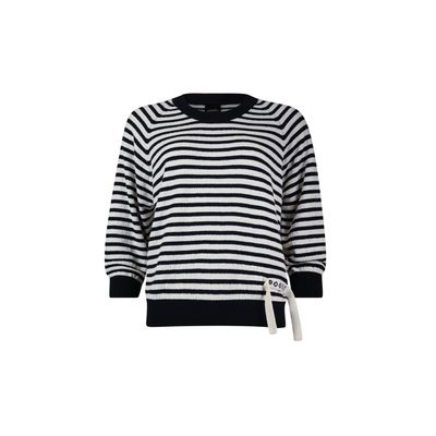 Poools striped pullover blauw