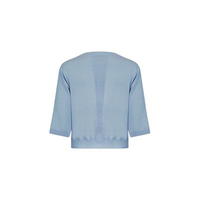 Poools seawool pullover blauw