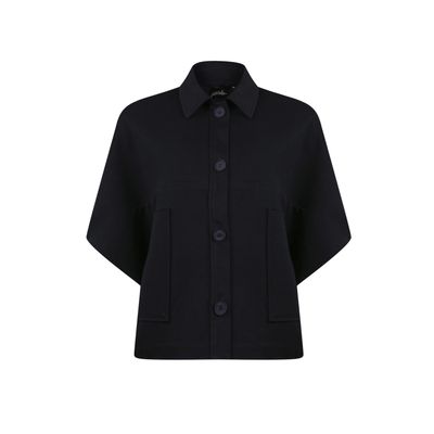 Poools oversized jacket blauw