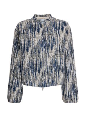 Minus bessa short jacket blauw