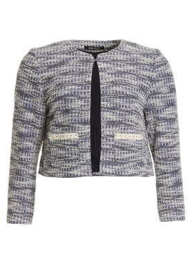 Swing boxy boucle jacket navy