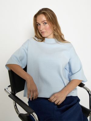 Minus lupi knit t-shirt blauw