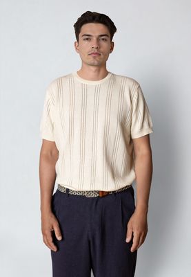 Clean Cut Copenhagen robyn knitted t-shirt off white