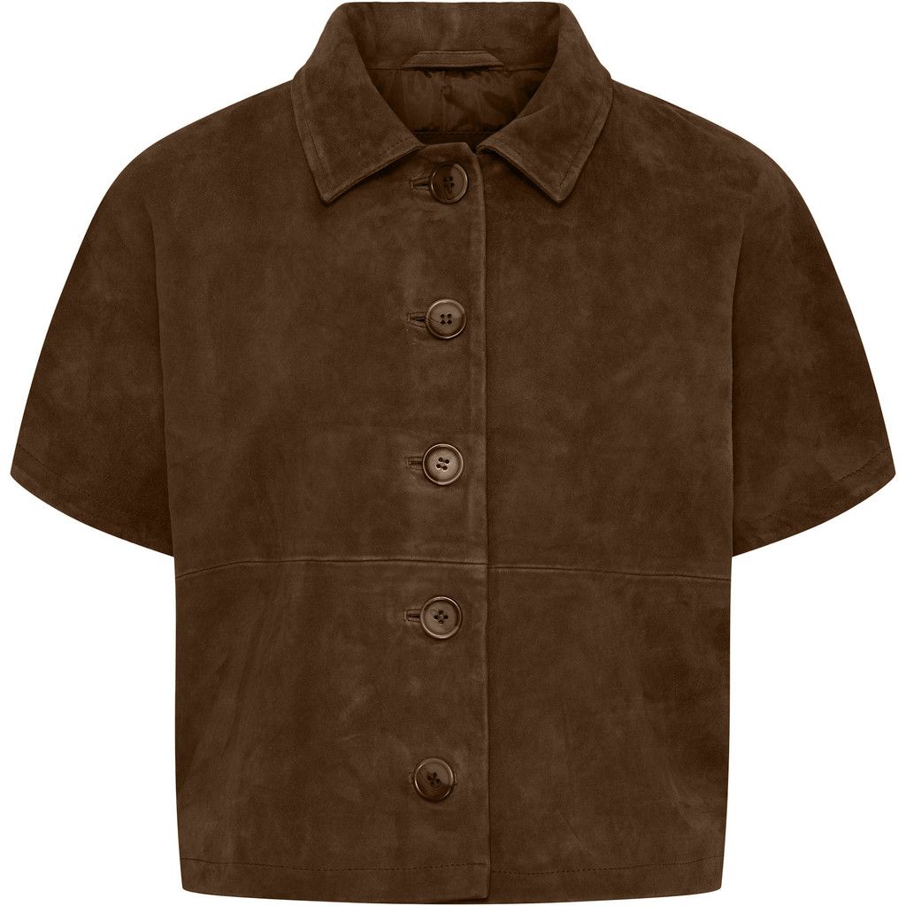 BTF CPH lucia suede jacket bruin