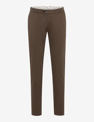 Brax Men fabio cotton/lyocell mix pants bruin