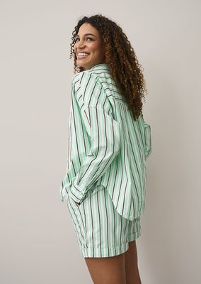 0039 Italy striped blouse multicolour