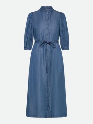 Rosemunde Copenhagen dalles midi dress blauw