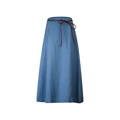 Another Woman midi skirt blauw