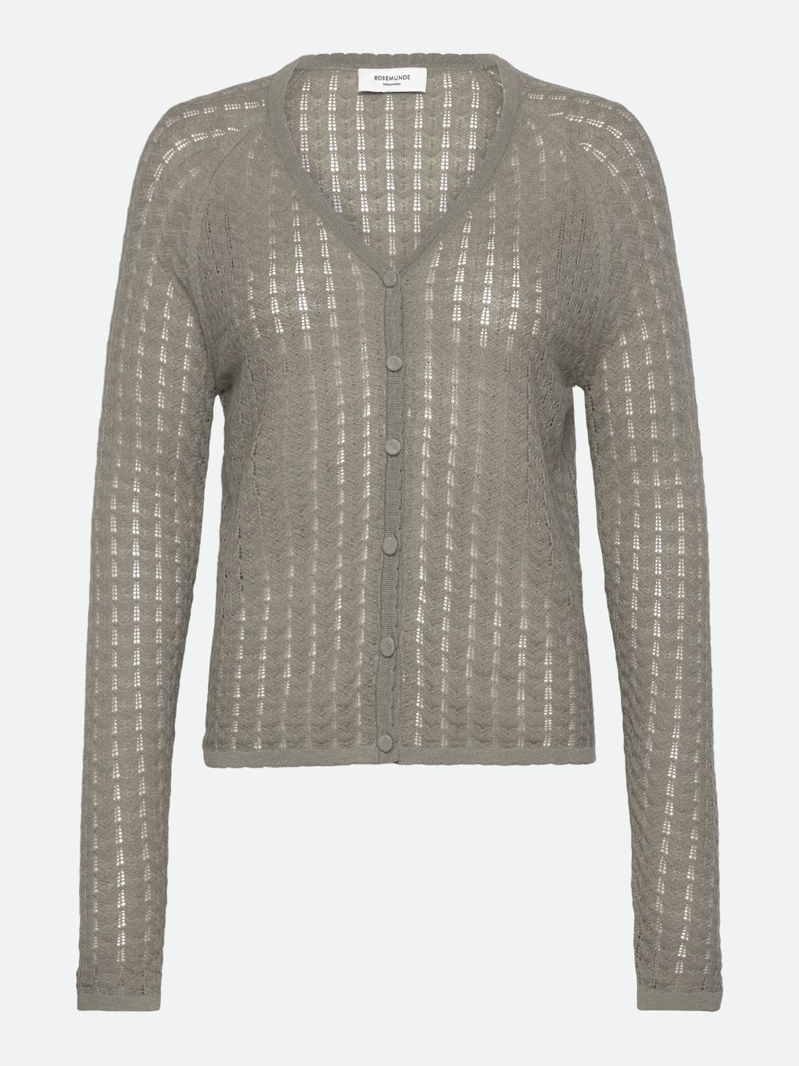 Rosemunde Copenhagen samira silk knit cardigan groen