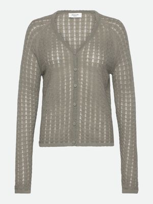 Rosemunde Copenhagen samira silk knit cardigan groen