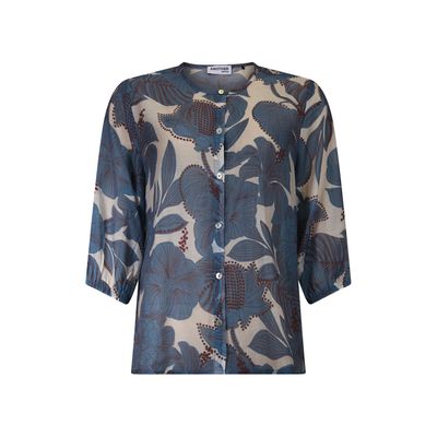 Another Woman o-neck blouse multicolour