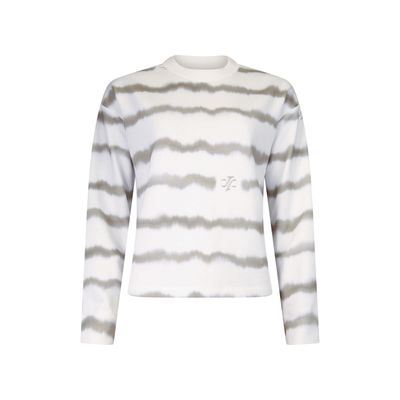 Poools printed sweater groen