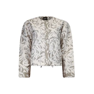 Poools jacquard jacket groen