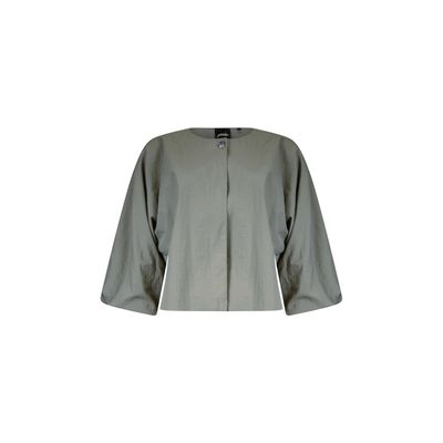 Poools balloonsleeve jacket groen