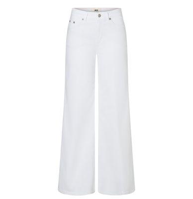 Mac wide flare jeans wit