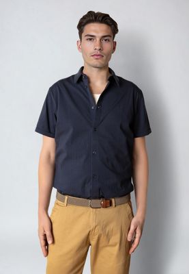 Clean Cut Copenhagen clean formal stretch shirt blauw
