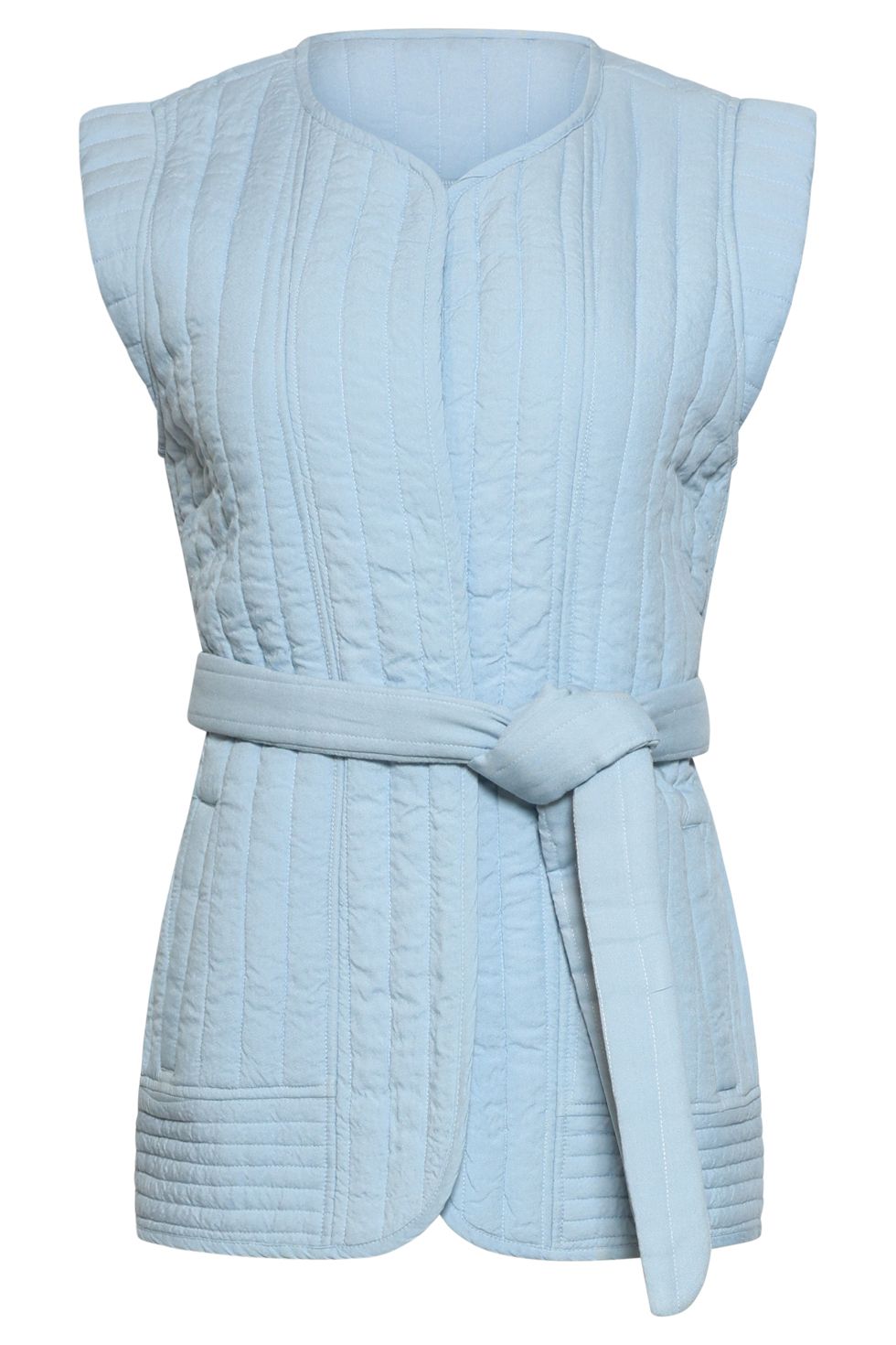 Smashed Lemon stepped waistcoat blauw