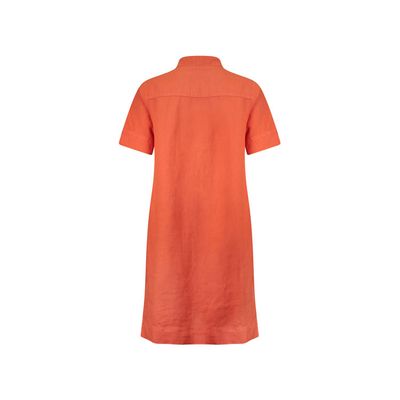 Another Woman v-neck dress oranje