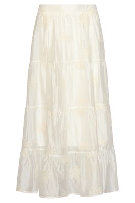 Smashed Lemon midi skirt off white