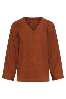 Smashed Lemon v-neck top bruin