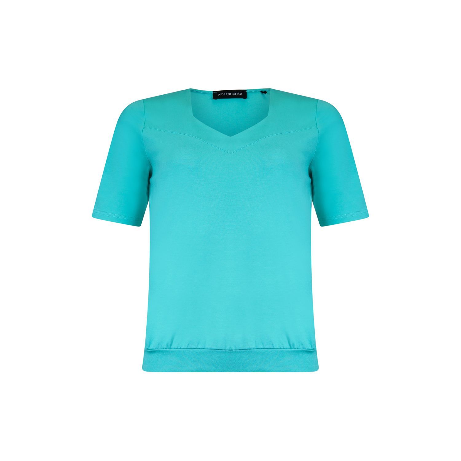 Roberto Sarto blouson square neck groen