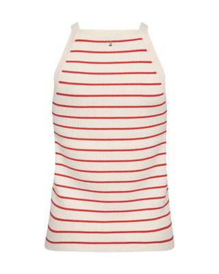 Mos Mosh imanja caliz stripe knit top oranje