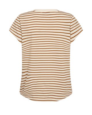 Mos Mosh kala stripe tee camel