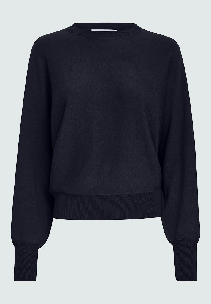 Minus dana bat sleeve pullover blauw