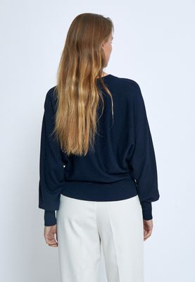 Minus dana bat sleeve pullover blauw